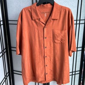 Tommy Bahama Silk Shirt with Leaf Design